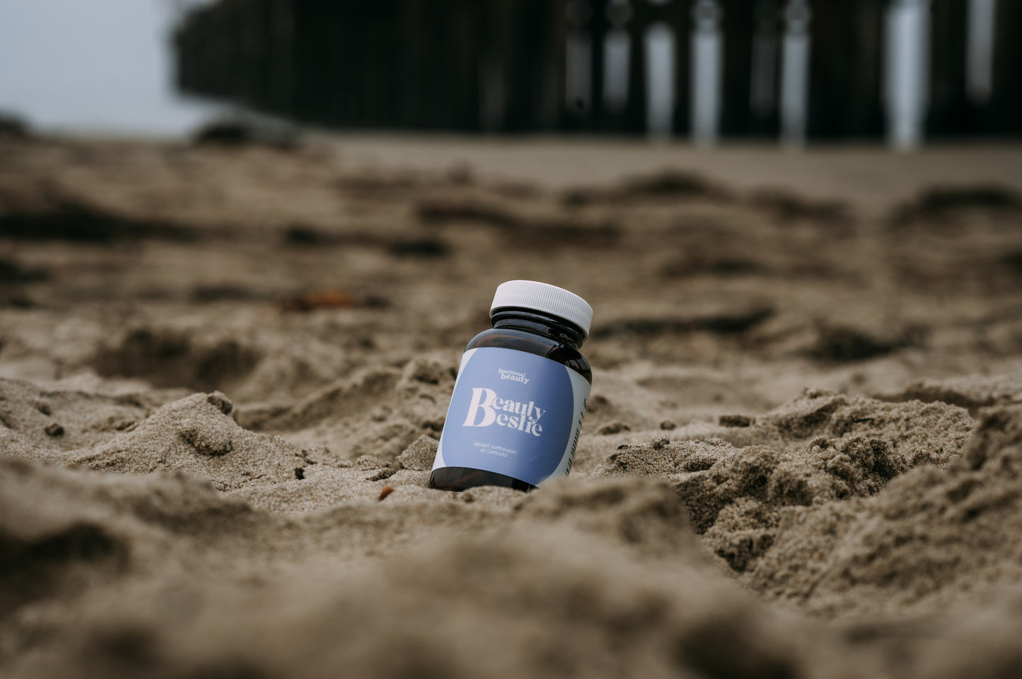 Beauty Bestie skin supplement on Ventura Beach